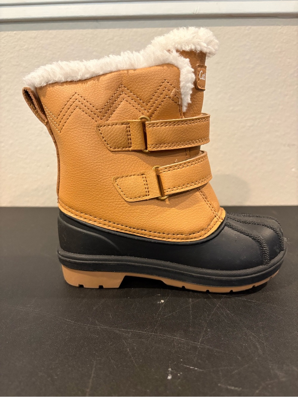 Cat & Jack Toddler Denver Waterproof Winter Snow Boots Tan Cognac Multiple Sizes - Picture 4 of 16